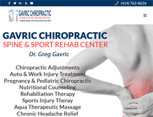 Tablet Screenshot of gavricchiropractic.com